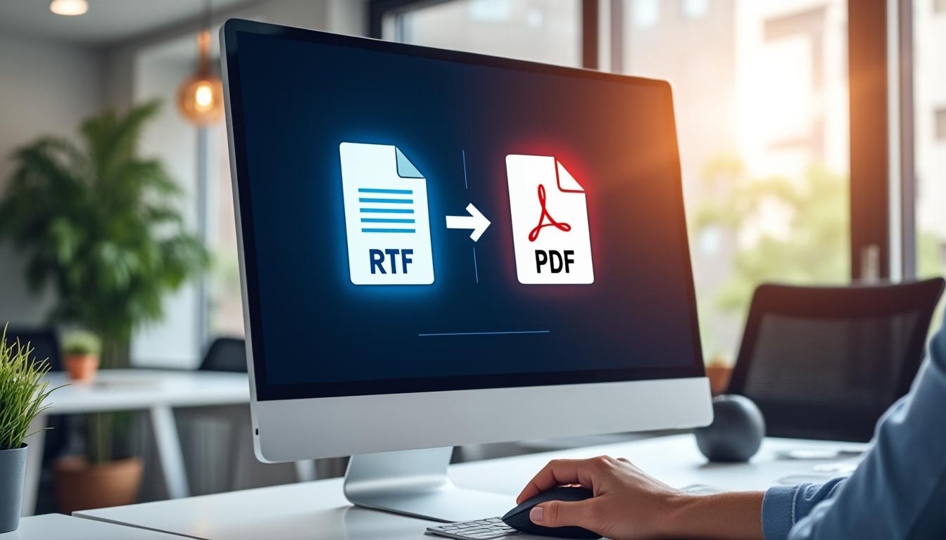 découvrez comment convertir facilement un fichier rtf en pdf grâce à des méthodes simples et rapides, adaptées à tous vos besoins.
