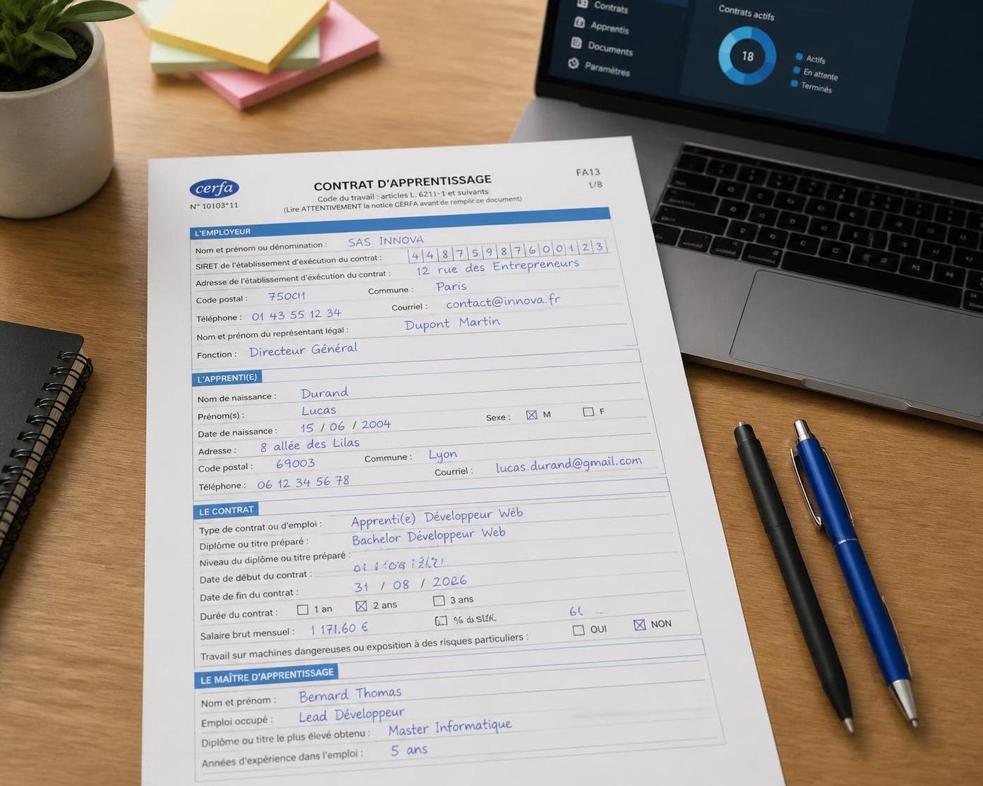 découvrez notre guide complet pour bien remplir le cerfa du contrat d'apprentissage en 2026. conseils pratiques et étapes détaillées pour réussir votre démarche.
