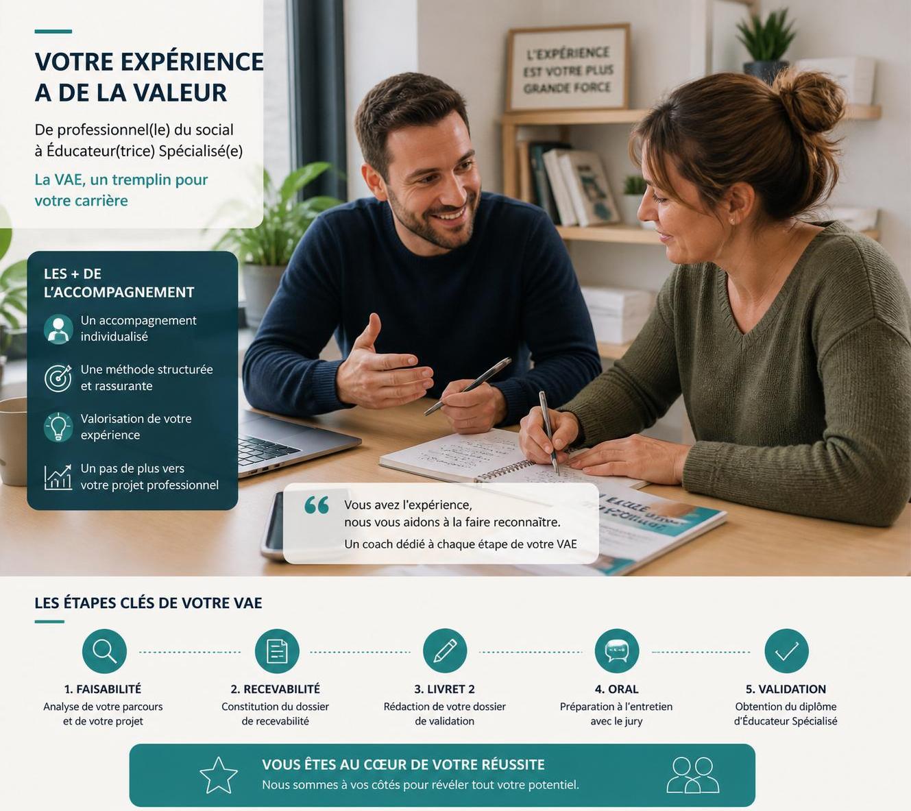 découvrez les avantages de la validation des acquis de l'expérience (vae) pour devenir éducateur spécialisé en 2026, et comment cette voie facilite l'accès à ce métier professionnel.