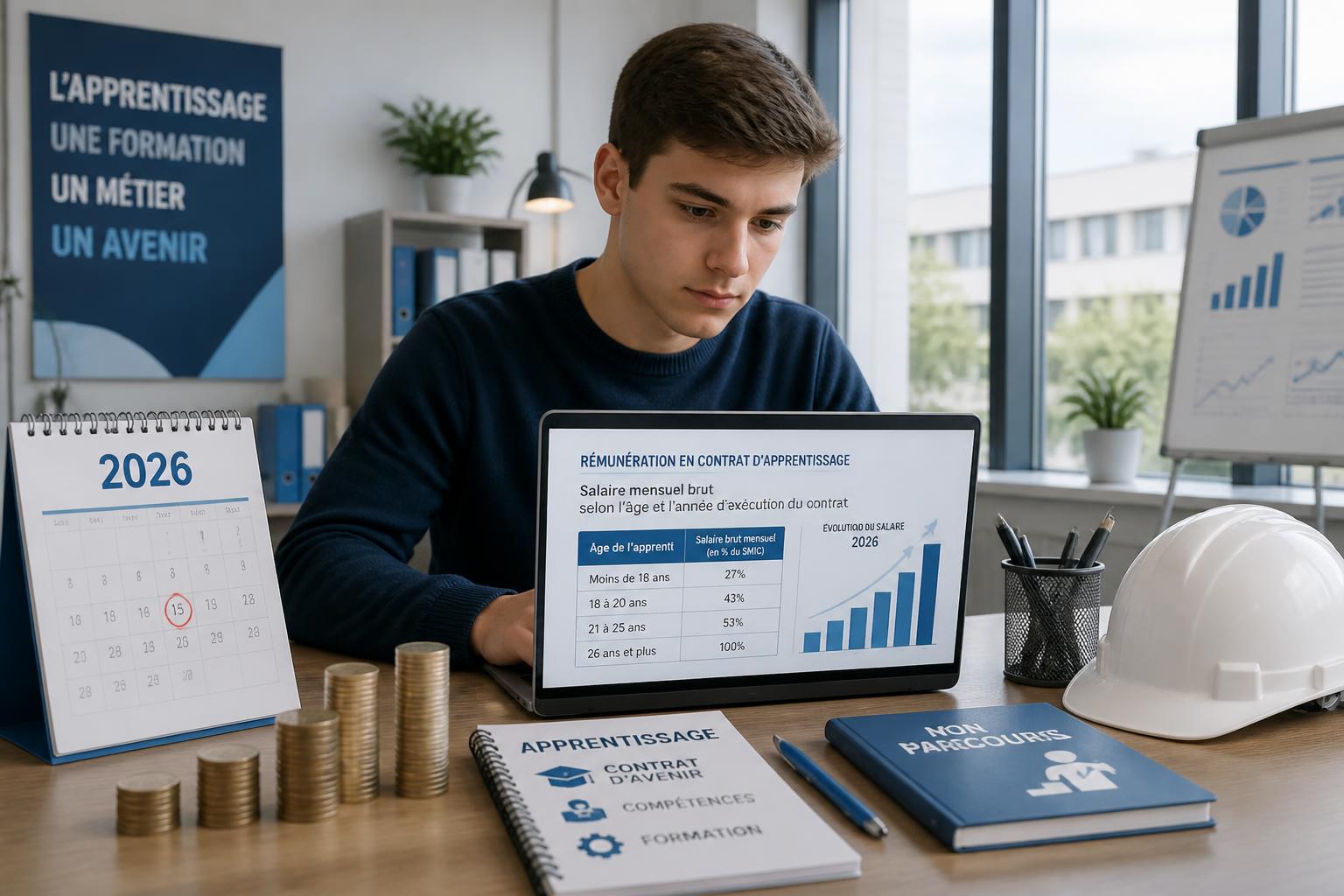découvrez tout ce qu’il faut savoir sur le salaire dans un contrat d’apprentissage en 2026 : montants, conditions, évolutions et conseils pour bien négocier votre rémunération.