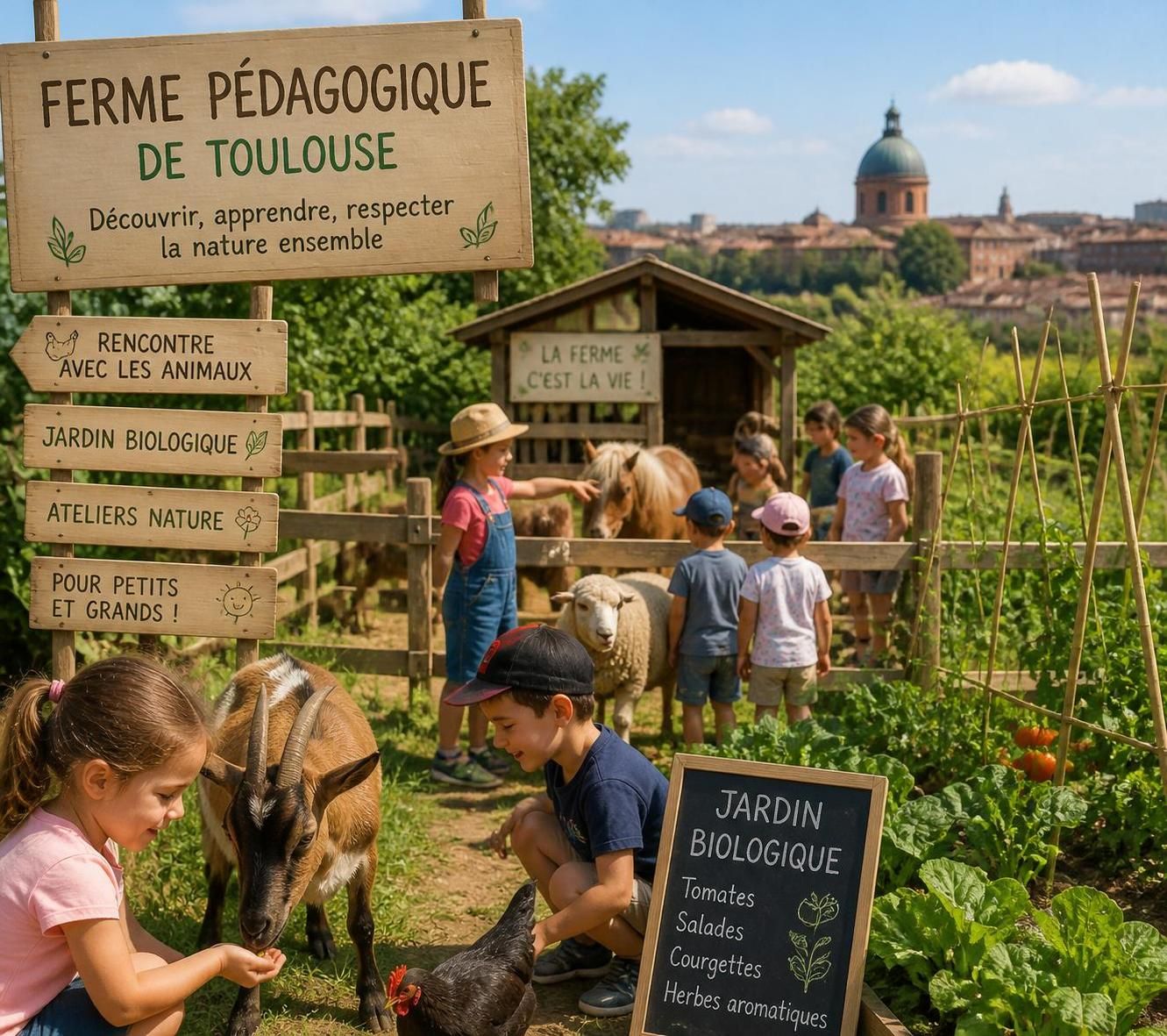 découvrez la ferme pédagogique de toulouse, une immersion nature et éducative idéale pour toute la famille. activités ludiques, rencontres avec les animaux et apprentissages en plein air vous attendent.