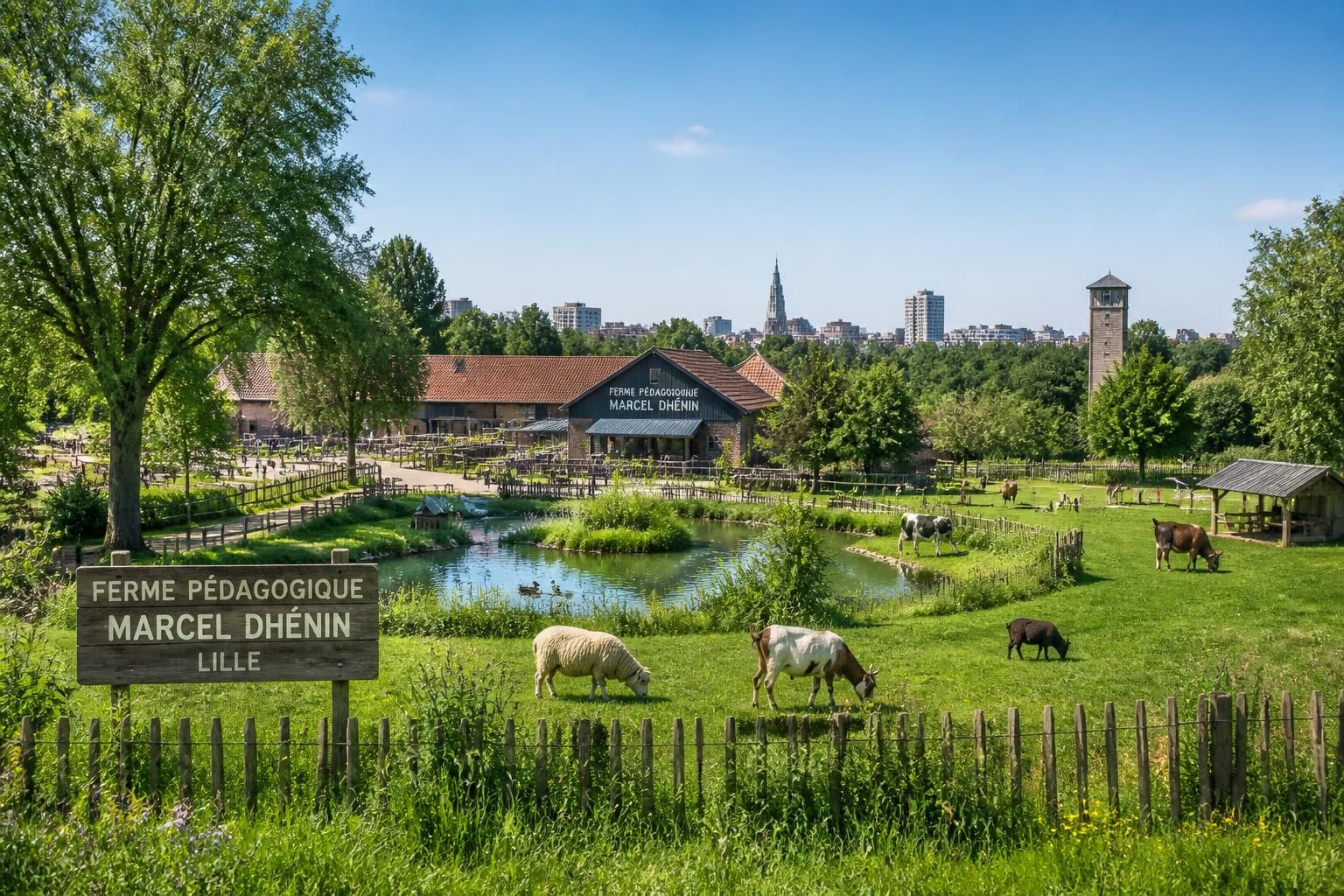 explorez la ferme pédagogique marcel dhénin à lille et vivez une immersion unique en pleine nature urbaine, idéale pour toute la famille.