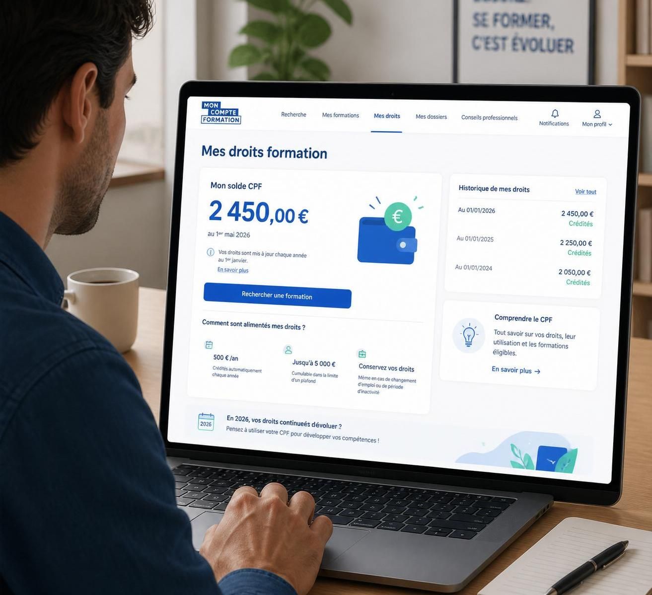 découvrez tout ce qu'il faut savoir sur moncompte formation en 2026 : nouveautés, démarches, droits et conseils pour bien utiliser votre compte formation.