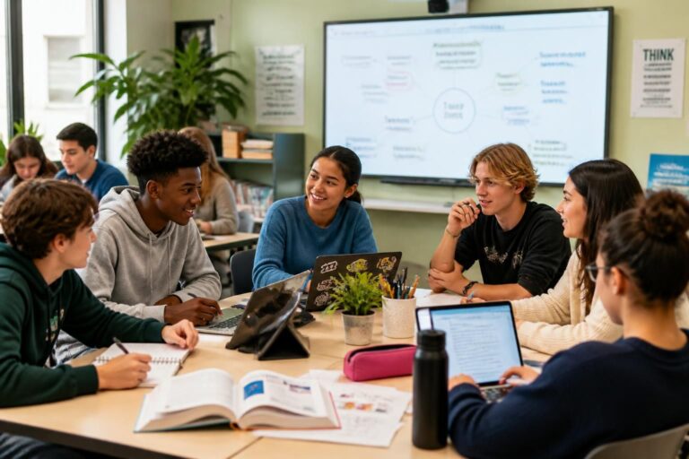 découvrez des stratégies efficaces pour promouvoir l'apprentissage collaboratif dans l'espace élèves, en combinant culture et formation pour un meilleur engagement et réussite.