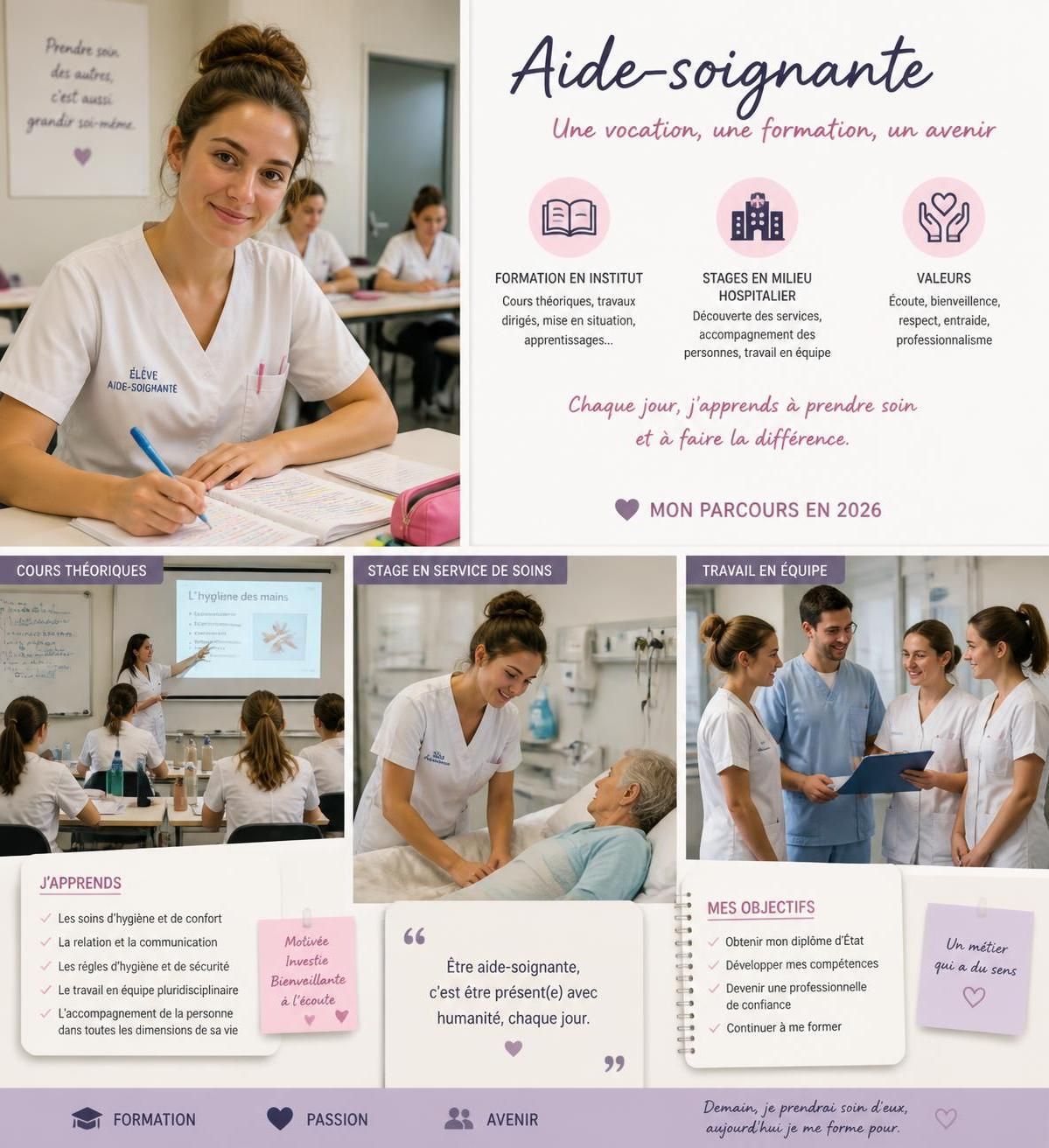 découvrez la durée de la formation aide-soignante en 2026, les étapes clés et les modalités pour devenir aide-soignante rapidement et efficacement.